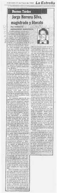 Jorge Herrera Silva, magistrado y literato  [artículo] Horacio Hernández Anderson.