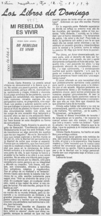 Los libros del Domingo  [artículo] Leonardo Israel.