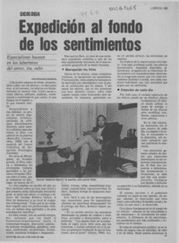 Expedición al fondo de los sentimientos  [artículo] Fernando Barraza.