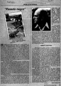 "Pasado negro"  [artículo] Juan Andrés Piña.