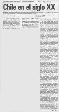 Chile en el siglo XX  [artículo] Cristián Garay.