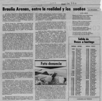 Braulio Arenas, entre la realidad y los sueños  [artículo] Holemin.