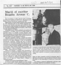 Murió el escritor Braulio Arenas C.  [artículo].