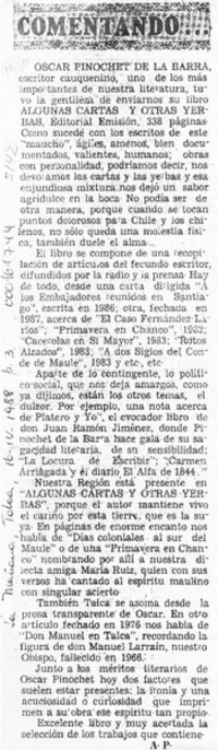 Comentando --  [artículo] A. P.