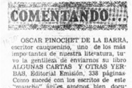 Comentando --  [artículo] A. P.