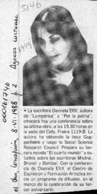 Agenda cultural  [artículo].