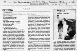 Poesía  [artículo] Francisco Raynaud López.