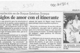 6 siglos de amor con el itinerante  [artículo].