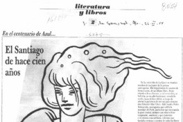 El Santiago de hace cien años  [artículo] Rubén Darío.