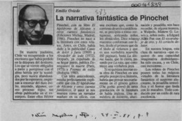 La narrativa fantástica de Pinochet  [artículo] Emilio Oviedo.