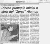 Dieron puntapié inicial a libro del "Zorro" Alamos  [artículo].