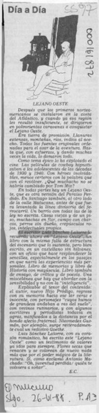 Lejano Oeste  [artículo] E. C.