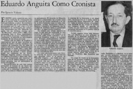 Eduardo Anguita como cronista