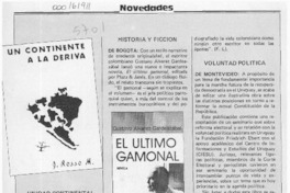 Novedades  [artículo] F. L.