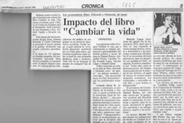 Impacto del libro "Cambiar la vida"  [artículo].