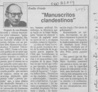 "Manuscritos clandestinos"