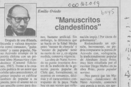 "Manuscritos clandestinos"