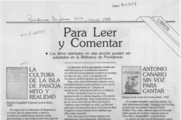 Para leer y comentar