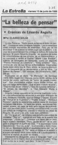 La belleza de pensar