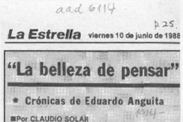 La belleza de pensar