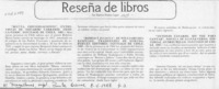 Reseña de libros