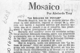 Mosaico  [artículo] Abelardo Troy.