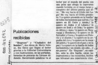 Publicaciones recibidas  [artículo].