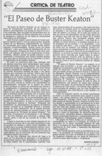 "El paseo de Buster Keaton"