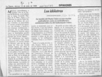 Los idólatras  [artículo] Jorge Edwards.