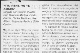 "Tía Irene, yo te amaba"  [artículo].