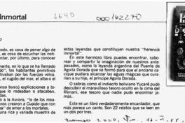 La Herencia inmortal  [artículo].