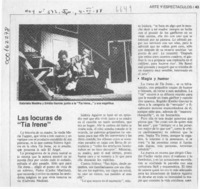 Las locuras de "Tía Irene"  [artículo] A. M. F.