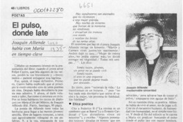 El pulso, donde late  [artículo] G. B.