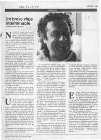 Un breve viaje interminable  [artículo] Guillermo Blanco.