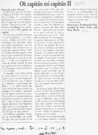 Oh capitán mi capitán II  [artículo] Pedro Lastra.