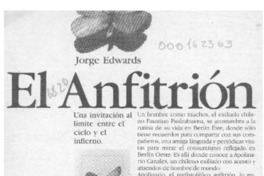 El Anfitrión  [artículo].