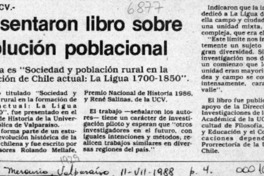 Presentaron libro sobre evolución poblacional