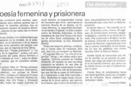 Poesía femenina y prisionera