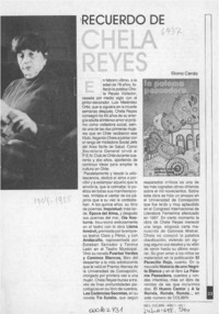 Recuerdo de Chela Reyes
