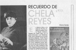 Recuerdo de Chela Reyes