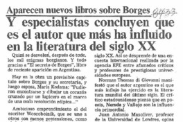 Y especialistas concluyen que es el autor que más ha influido en la literatura del siglo XX  [artículo].