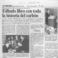 Editado libro con toda la historia del carbón  [artículo] Mario Aravena M.