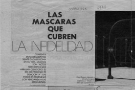Las máscaras que cubren la infidelidad  [artículo] Ana María Egert.