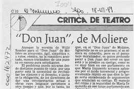 "Don Juan", de Moliére