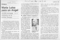 María Luisa para un Angel