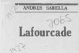 Lafourcade  [artículo] Andrés Sabella.