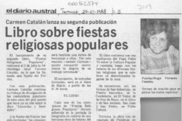 Libro sobre fiestas religiosas populares  [artículo].