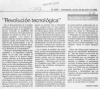 "Revolución tecnológica"  [artículo] Cronos.