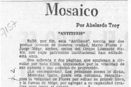 Mosaico  [artículo] Abelardo Troy.