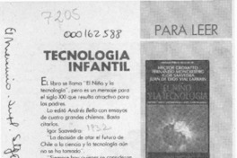 Tecnología infantil  [artículo].